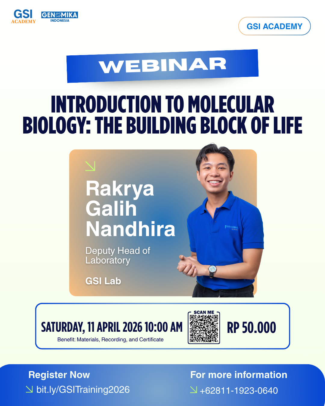 Webinar Introduction to Molecular Biology: The Building Block of Life 2026