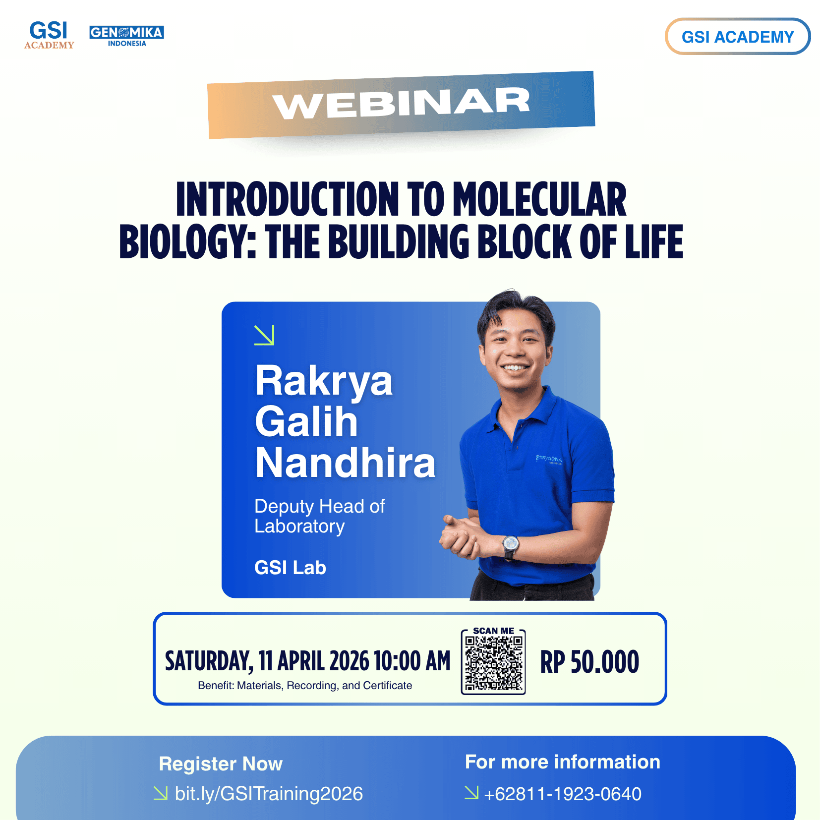Webinar Introduction to Molecular Biology: The Building Block of Life 2026