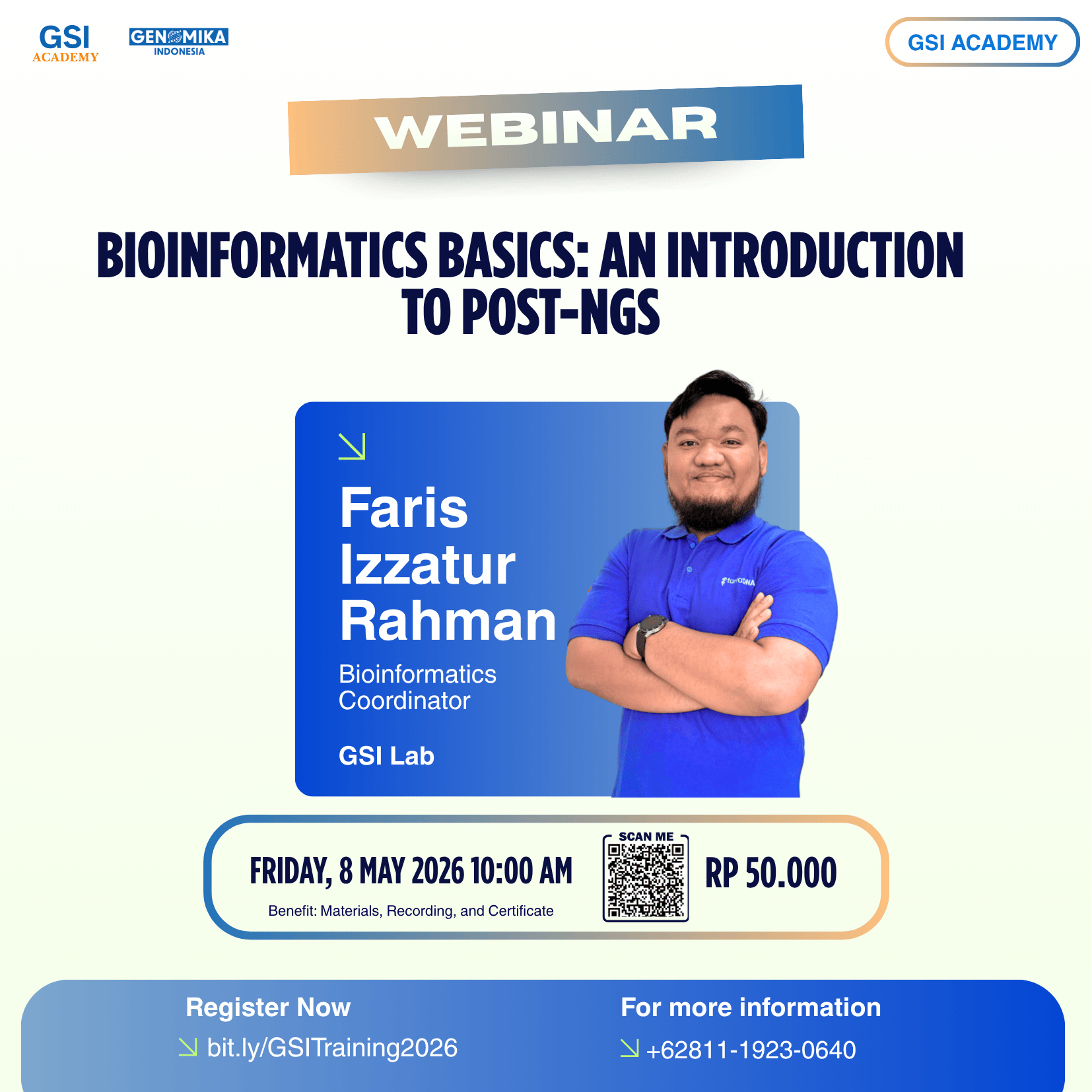 Webinar Bioinformatics Basics: An Introduction to Post-NGS Maret 2026