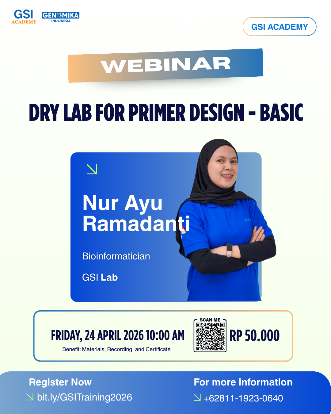 Webinar Dry Lab for Primer Design - Basic